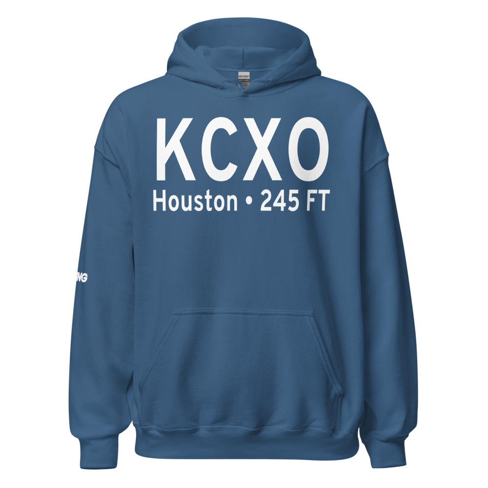 Conroe-North Houston Regional Airport (KCXO) ICAO Hoodie Sweatshirt 