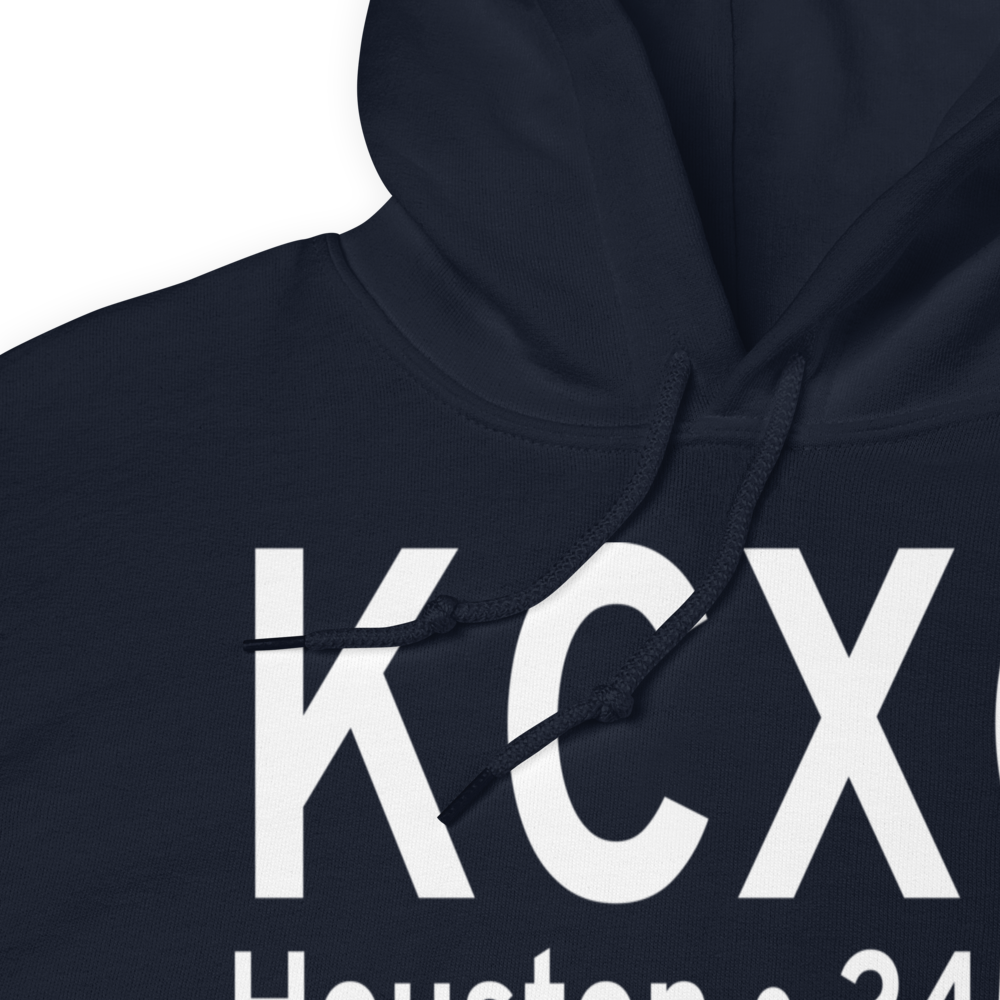Conroe-North Houston Regional Airport (KCXO) ICAO Hoodie Sweatshirt 