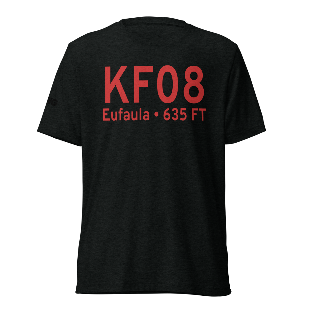 Eufaula Municipal Airport (KF08) ICAO Tri-blend T-Shirt 