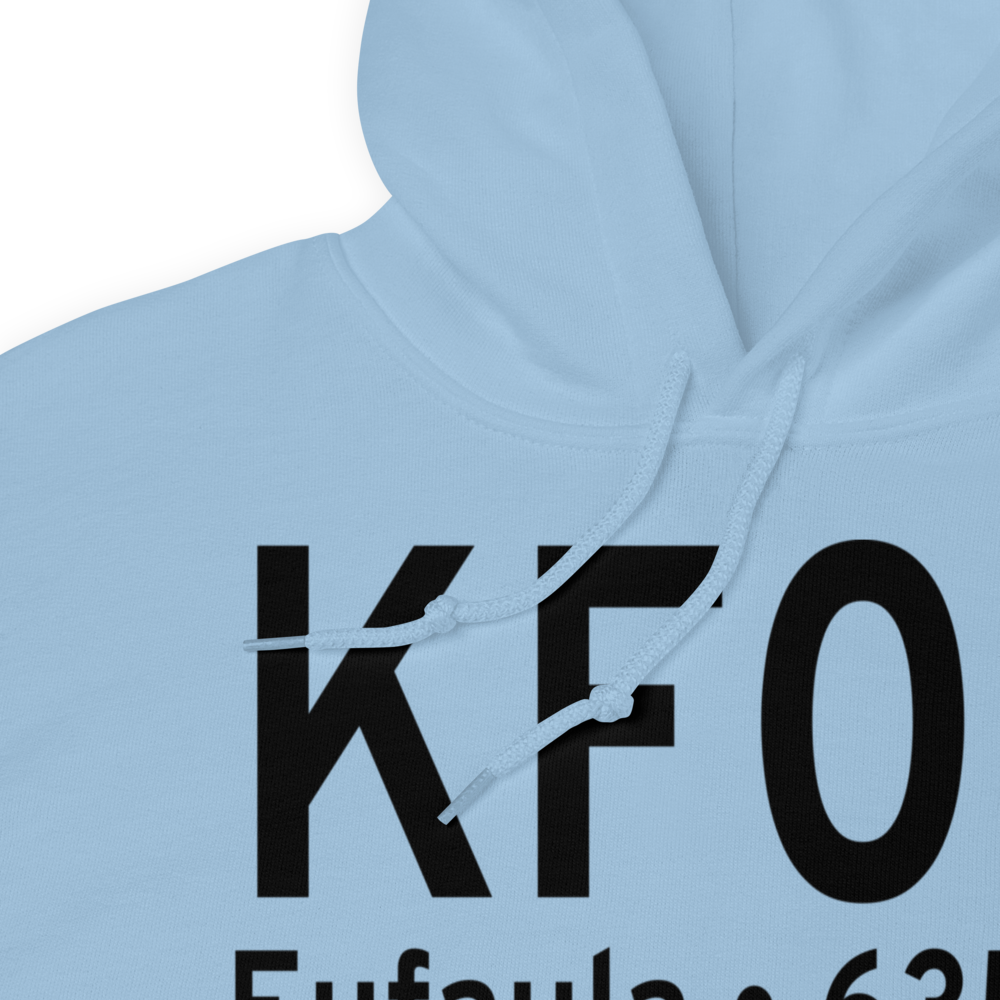 Eufaula Municipal Airport (KF08) ICAO Hoodie Sweatshirt 