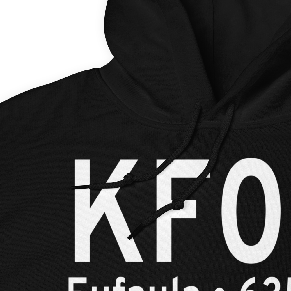 Eufaula Municipal Airport (KF08) ICAO Hoodie Sweatshirt 