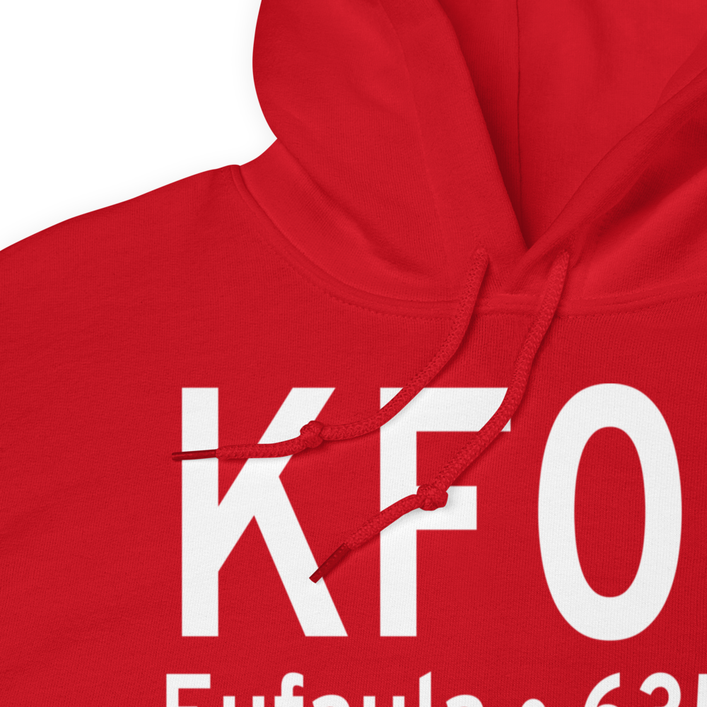 Eufaula Municipal Airport (KF08) ICAO Hoodie Sweatshirt 