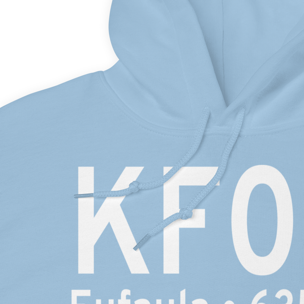 Eufaula Municipal Airport (KF08) ICAO Hoodie Sweatshirt 