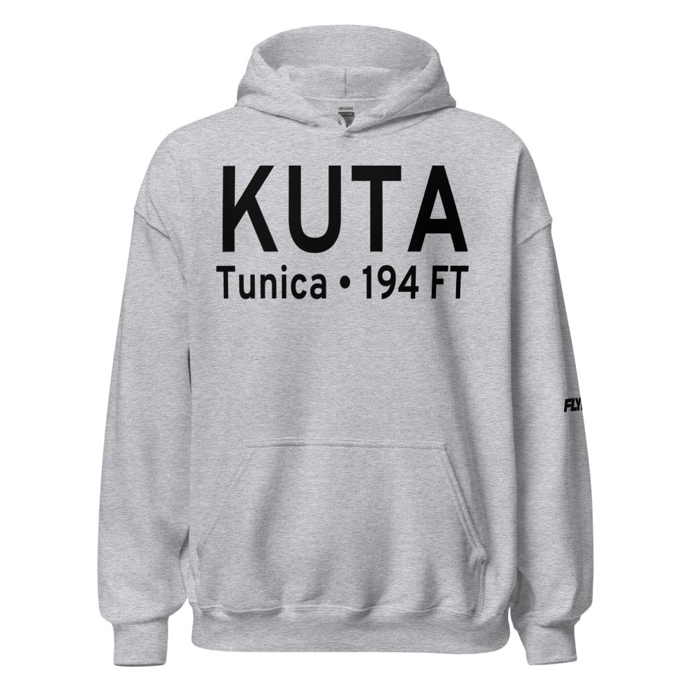 Tunica Municipal Airport (KUTA) ICAO Hoodie Sweatshirt 