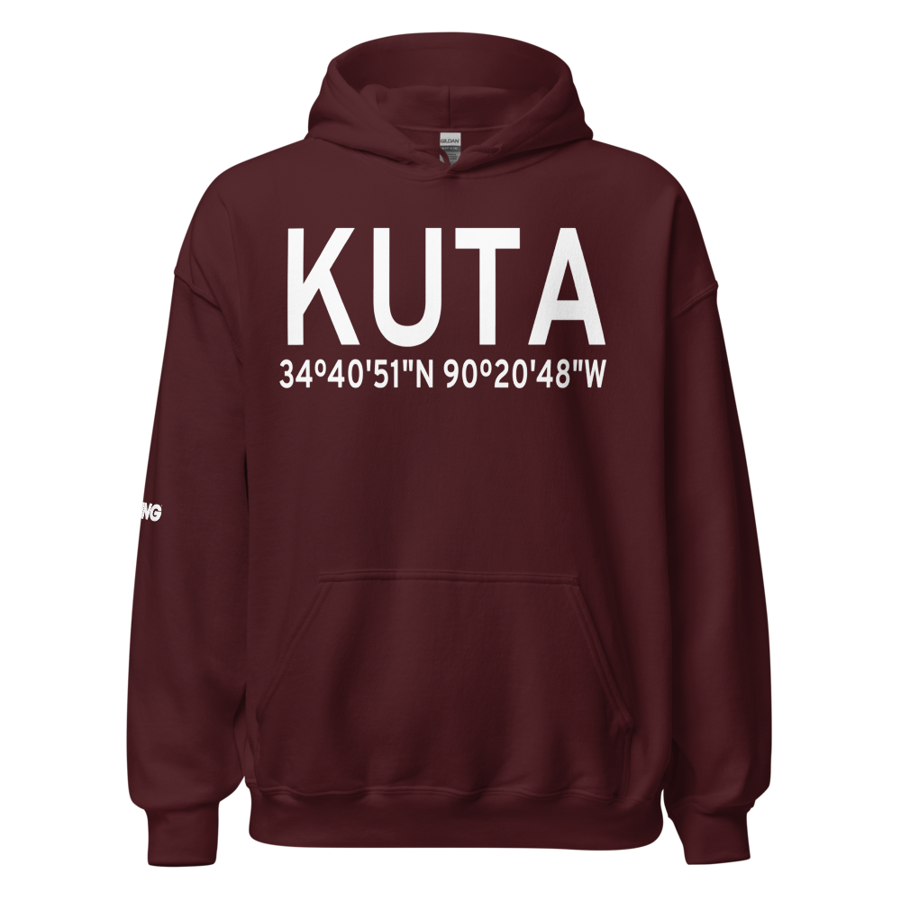 Tunica Municipal Airport (KUTA) ICAO Hoodie Sweatshirt 
