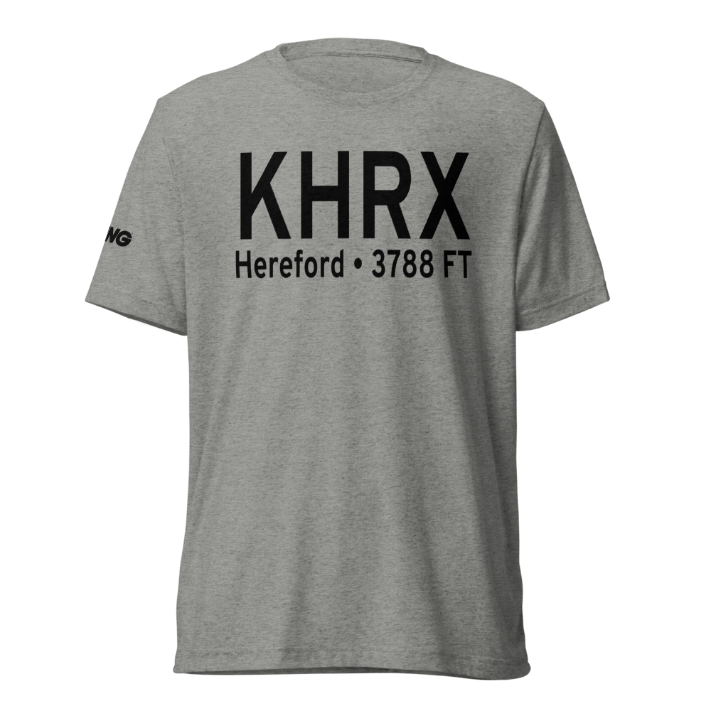 Hereford Municipal Airport (KHRX) ICAO Tri-blend T-Shirt 
