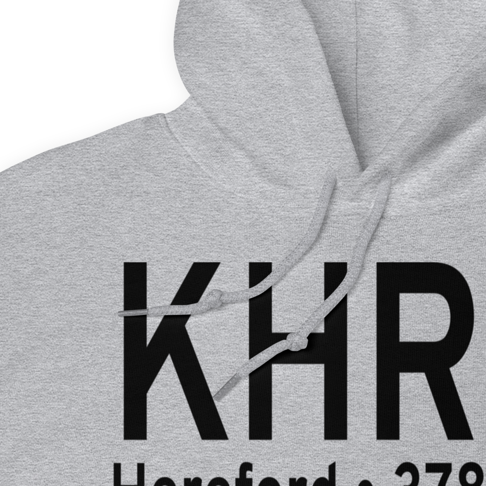 Hereford Municipal Airport (KHRX) ICAO Hoodie Sweatshirt 