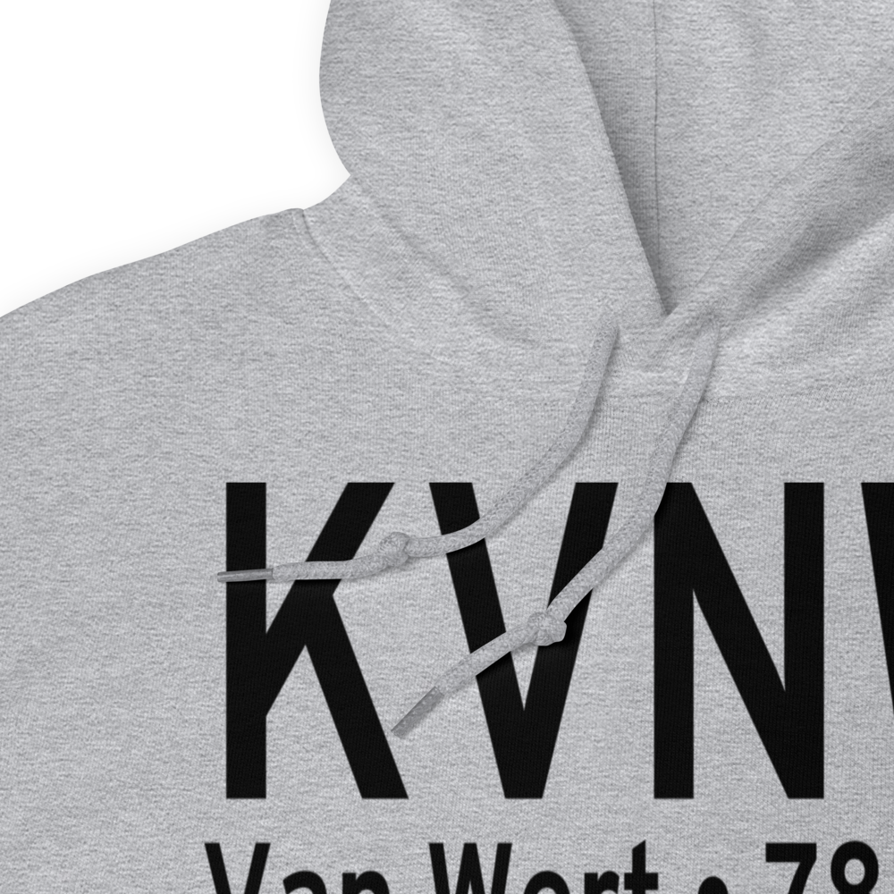 Van Wert County Airport (KVNW) ICAO Hoodie Sweatshirt 