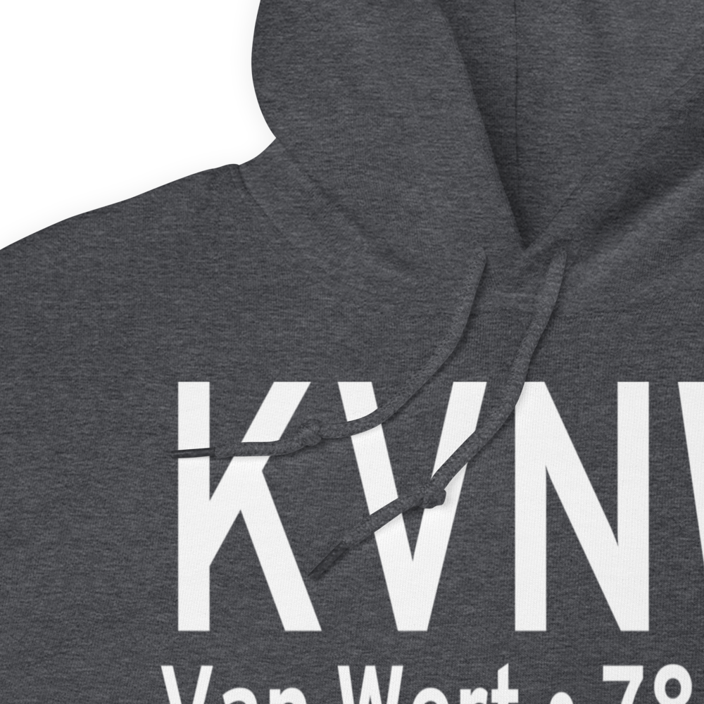 Van Wert County Airport (KVNW) ICAO Hoodie Sweatshirt 