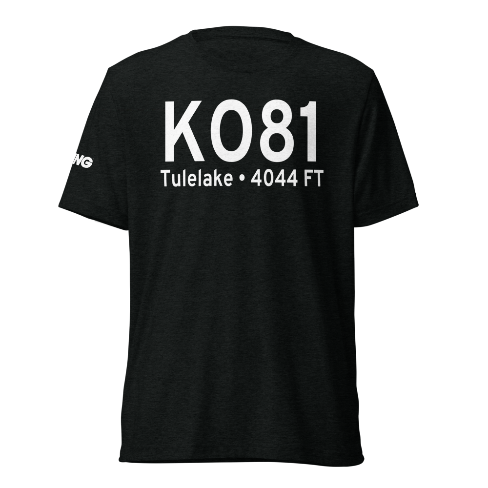 Tulelake Municipal Airport (KO81) ICAO Tri-blend T-Shirt 