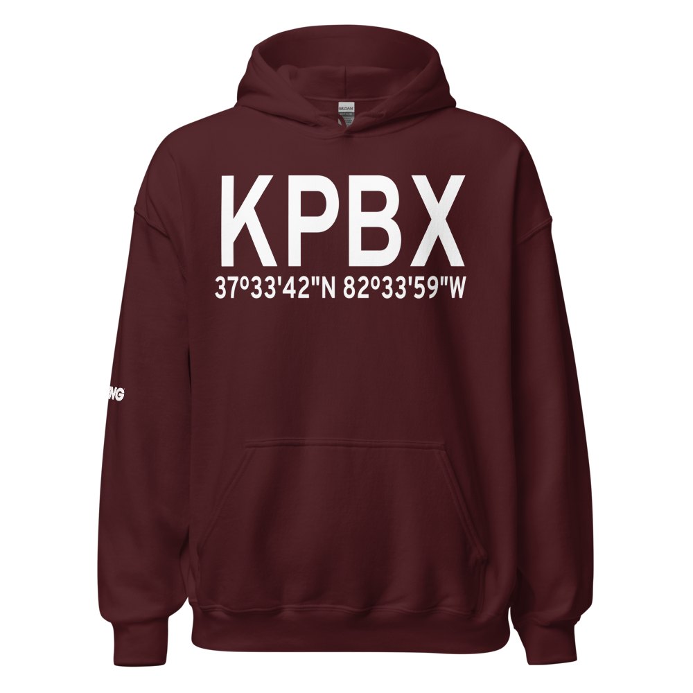 Pike County-Hatcher Field (KPBX) ICAO Hoodie Sweatshirt 