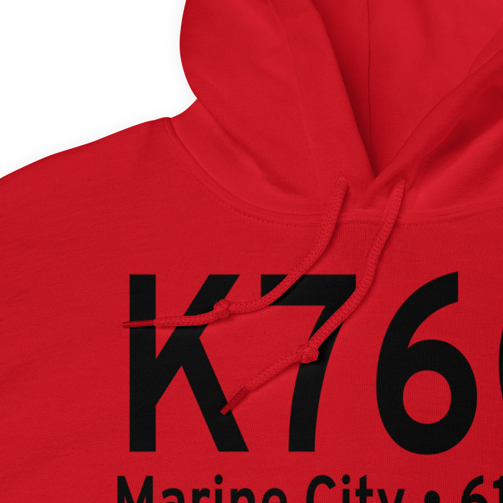 Marine City Airport (K76G) ICAO Hoodie Sweatshirt 