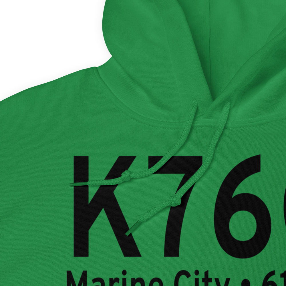 Marine City Airport (K76G) ICAO Hoodie Sweatshirt 
