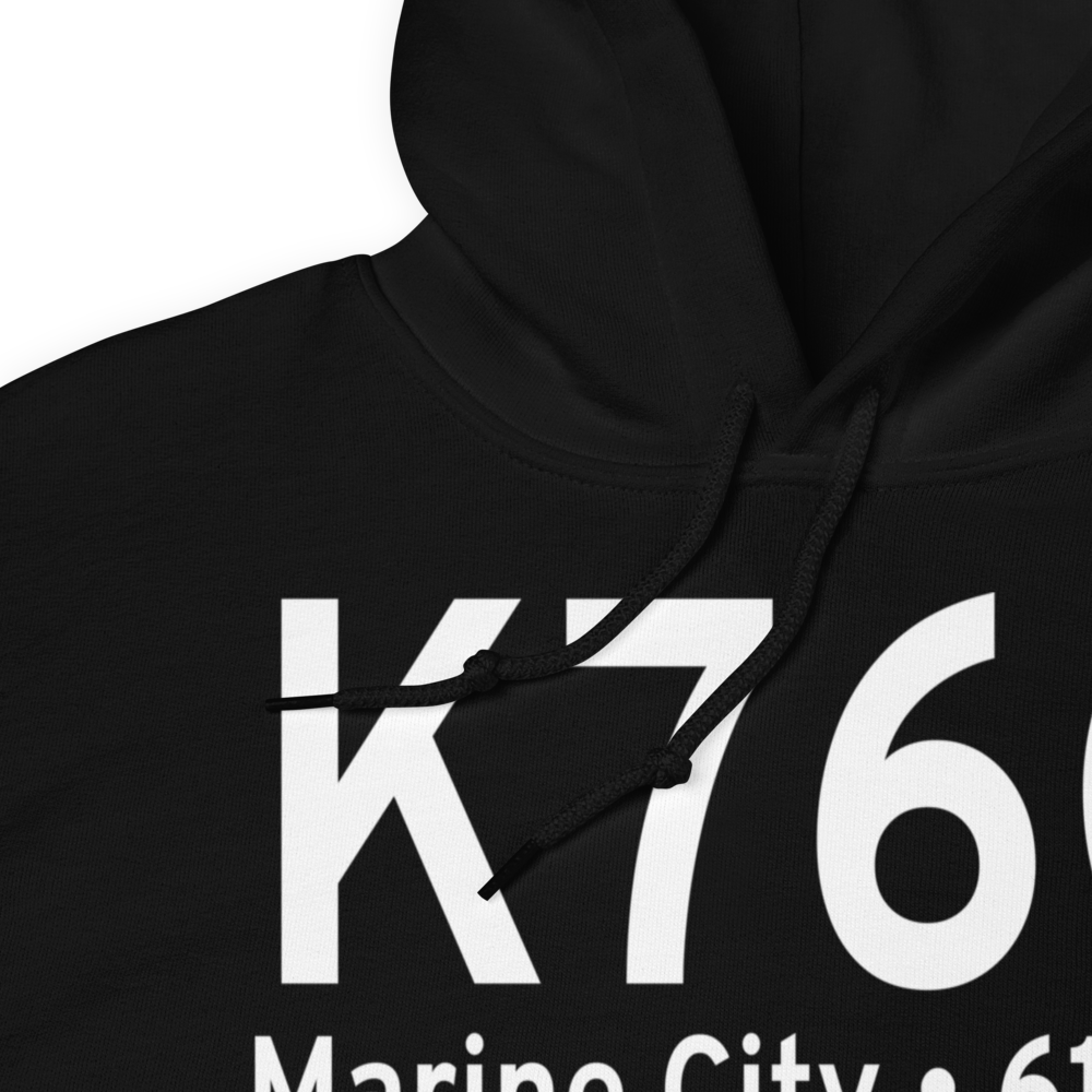 Marine City Airport (K76G) ICAO Hoodie Sweatshirt 