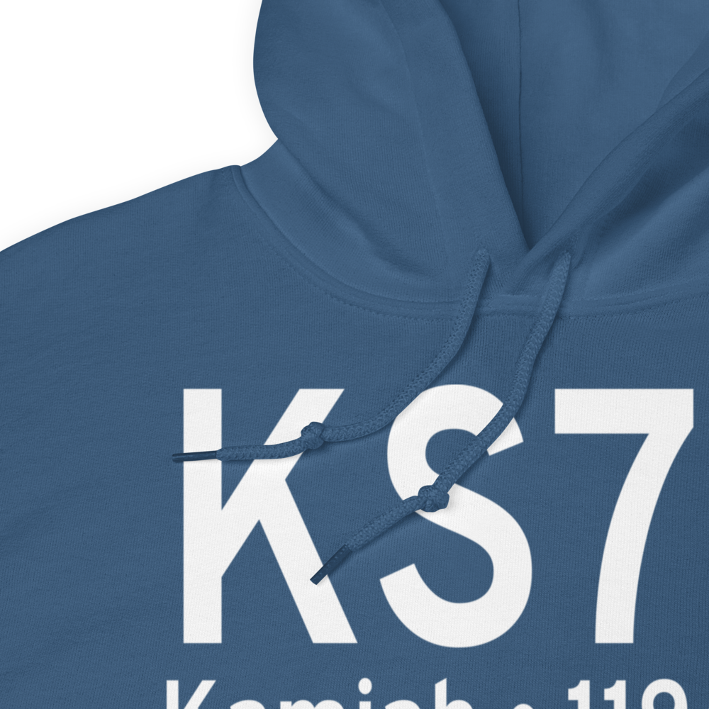Kamiah Municipal Airport (KS73) ICAO Hoodie Sweatshirt 