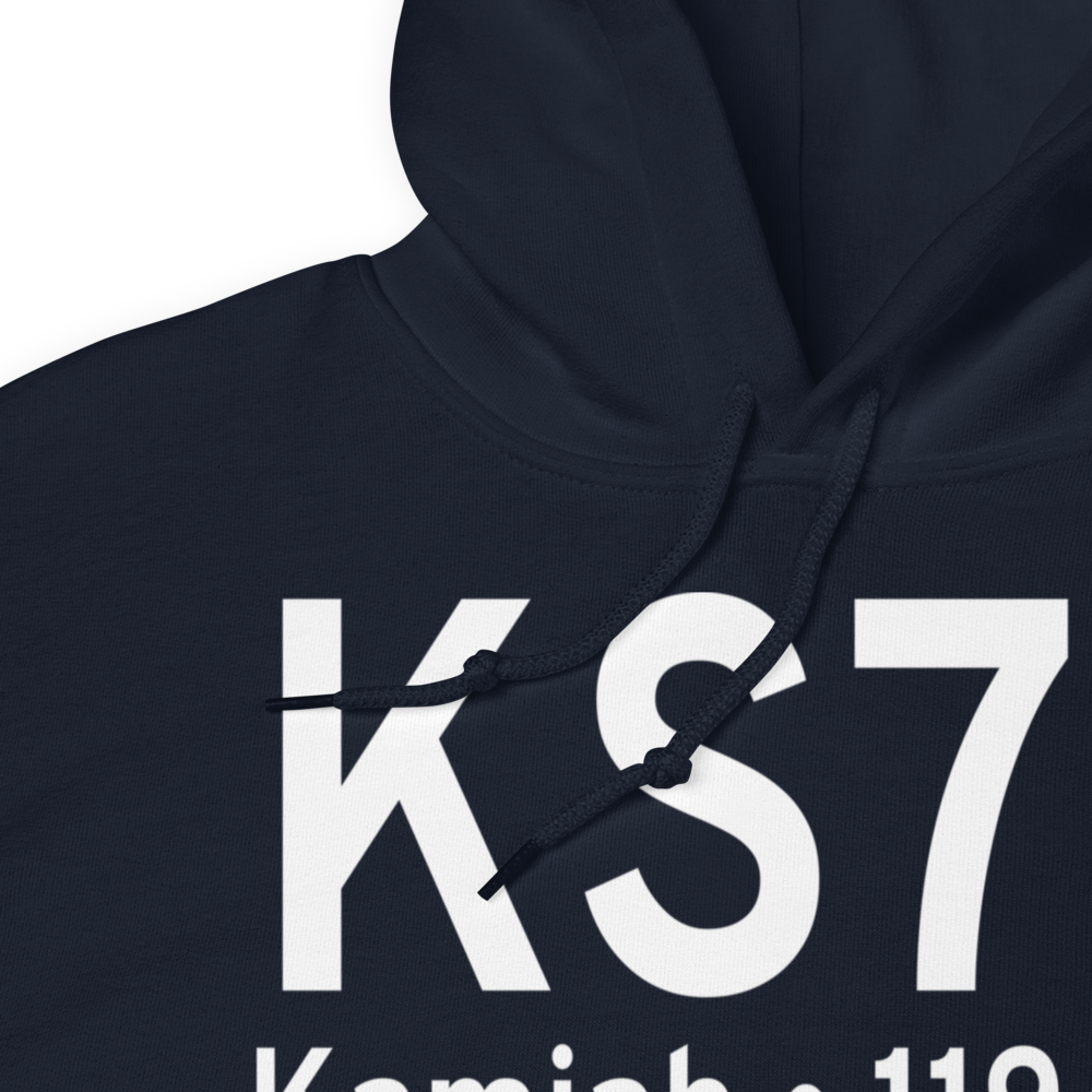 Kamiah Municipal Airport (KS73) ICAO Hoodie Sweatshirt 