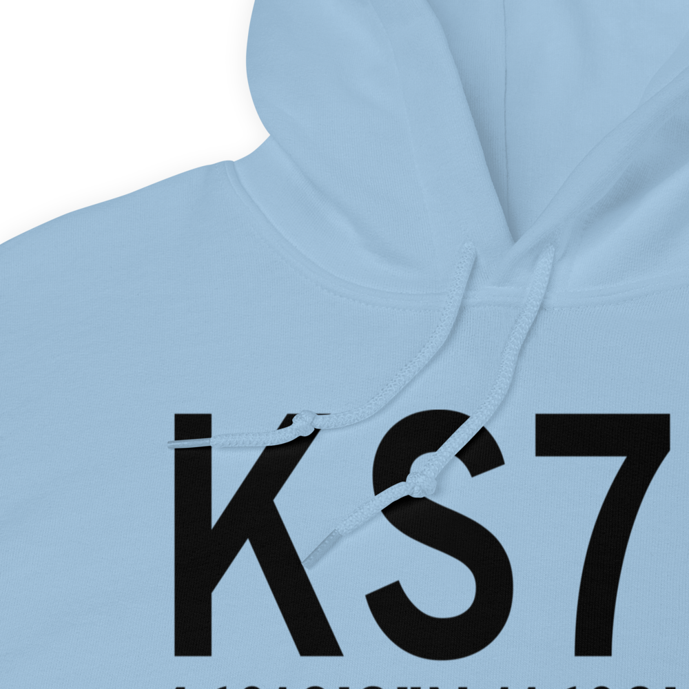 Kamiah Municipal Airport (KS73) ICAO Hoodie Sweatshirt 