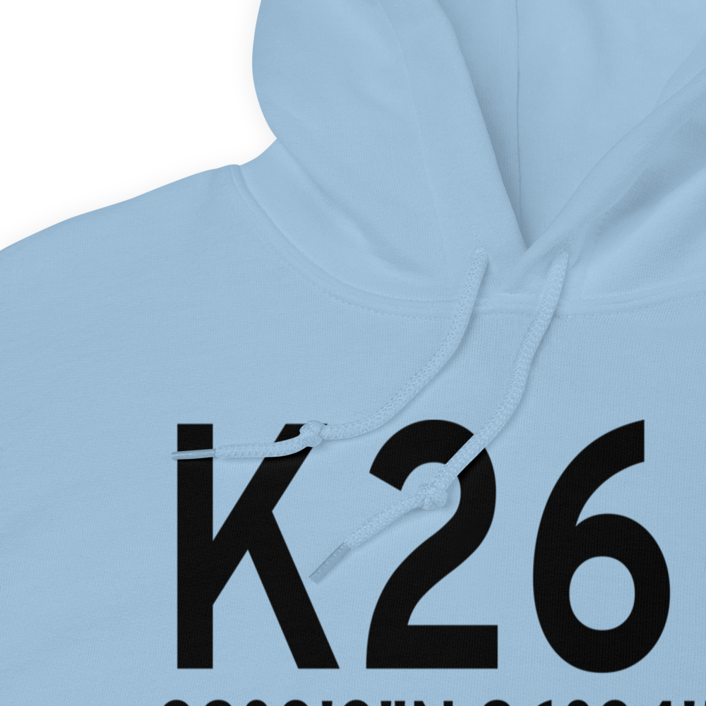 Jackson County Airport (K26R) ICAO Hoodie Sweatshirt 