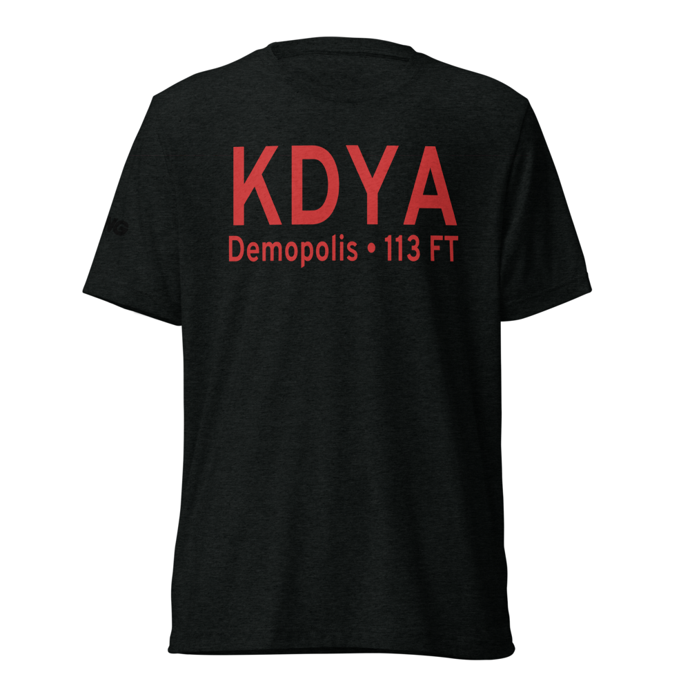 Demopolis Municipal Airport (KDYA) ICAO Tri-blend T-Shirt 