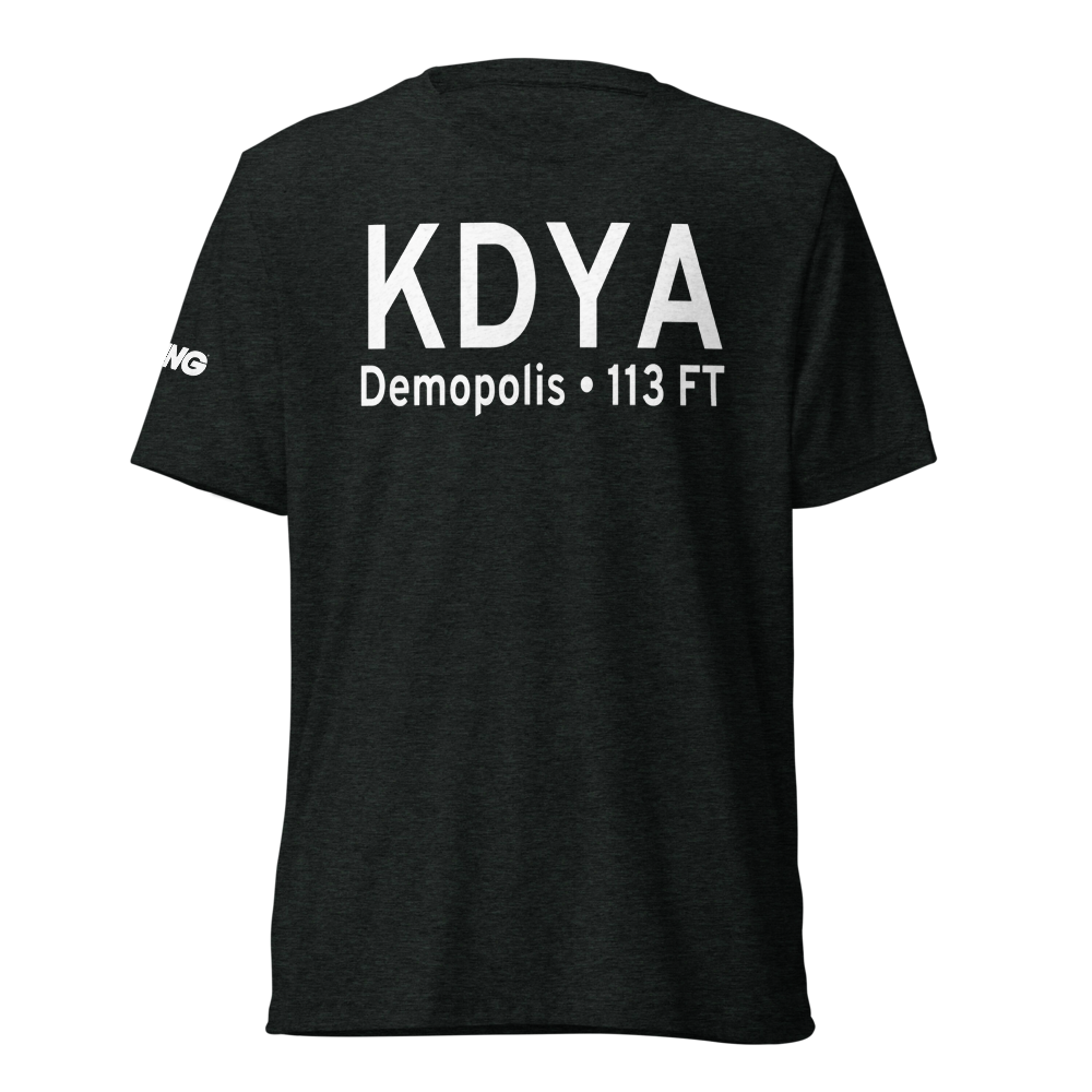 Demopolis Municipal Airport (KDYA) ICAO Tri-blend T-Shirt 