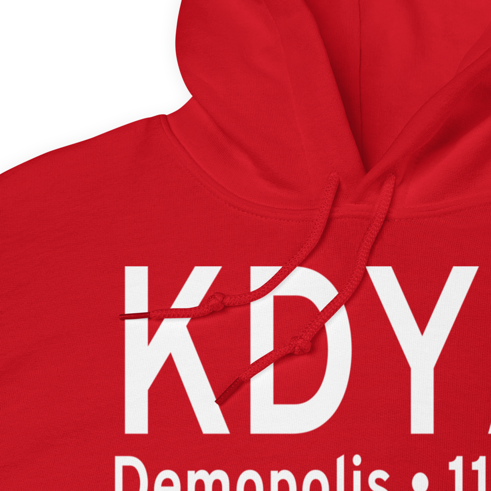 Demopolis Municipal Airport (KDYA) ICAO Hoodie Sweatshirt 