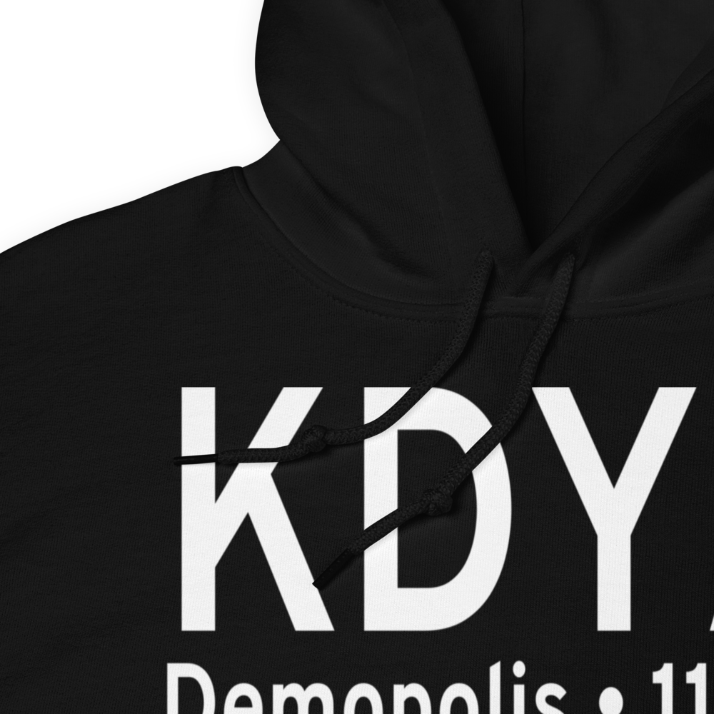 Demopolis Municipal Airport (KDYA) ICAO Hoodie Sweatshirt 