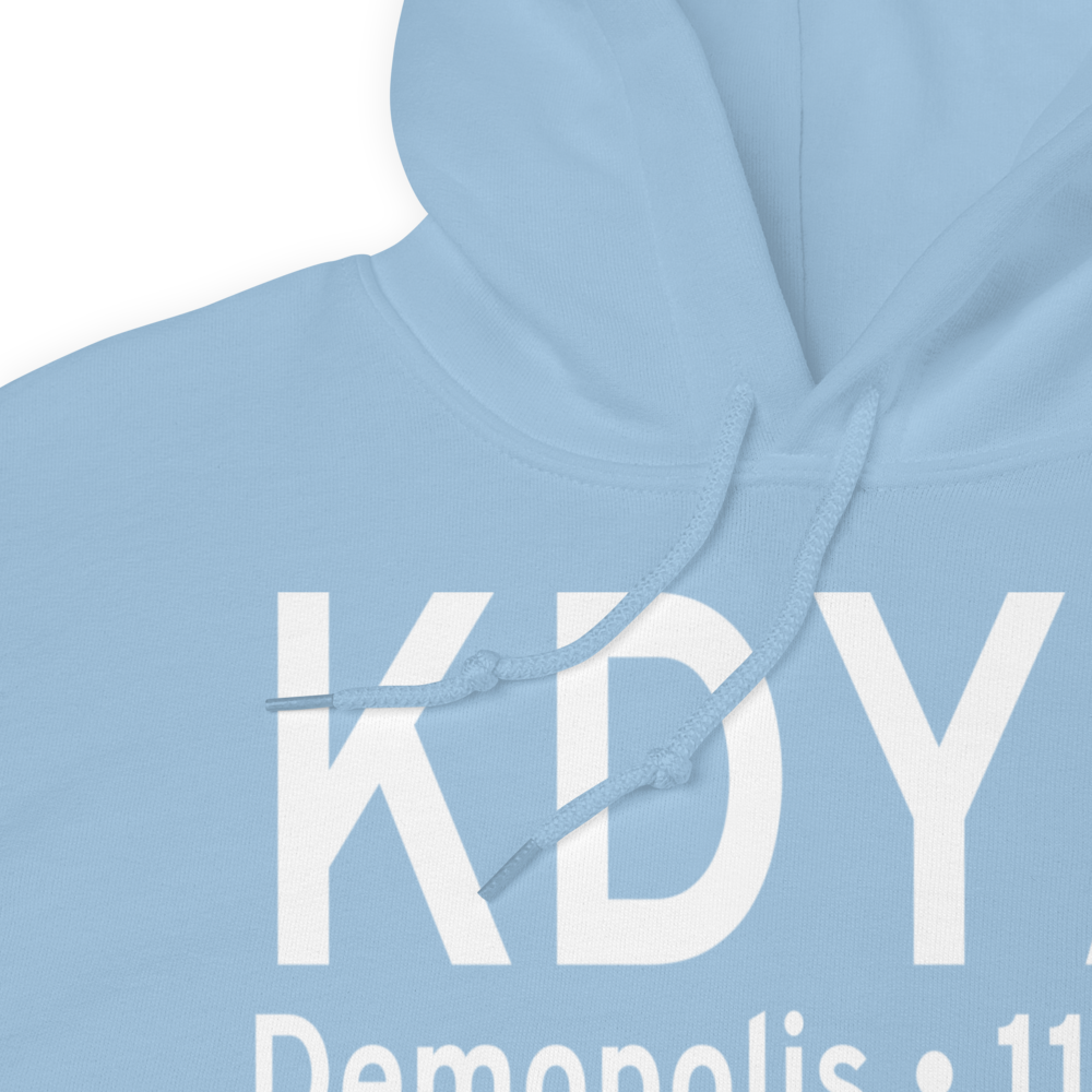 Demopolis Municipal Airport (KDYA) ICAO Hoodie Sweatshirt 