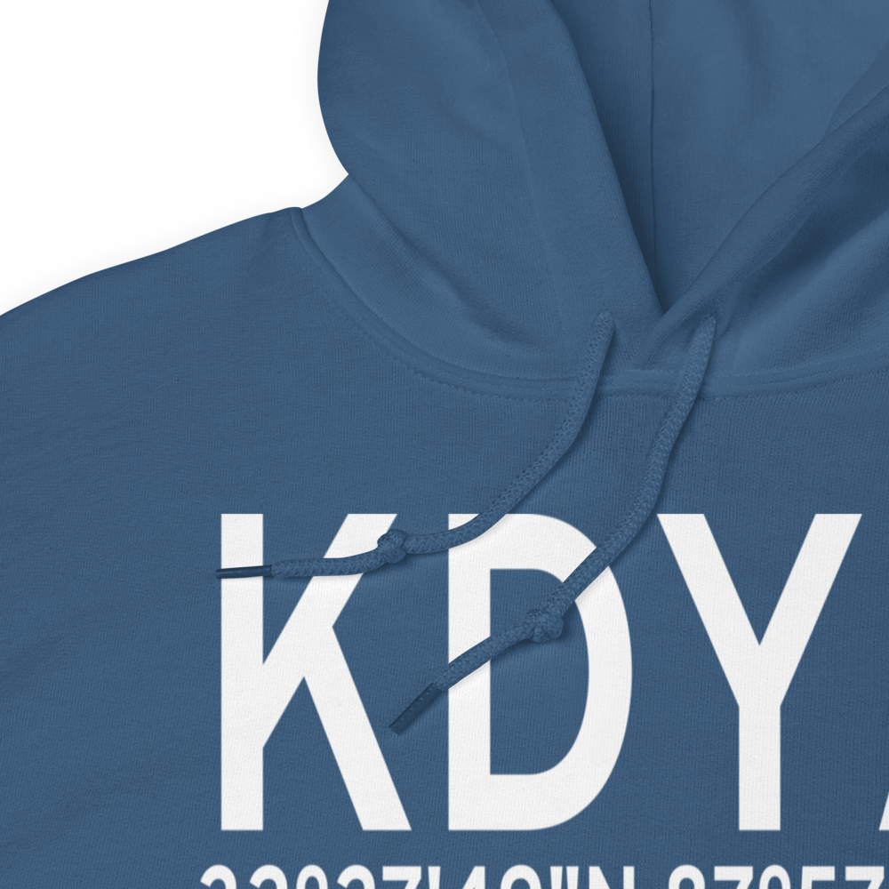 Demopolis Municipal Airport (KDYA) ICAO Hoodie Sweatshirt 