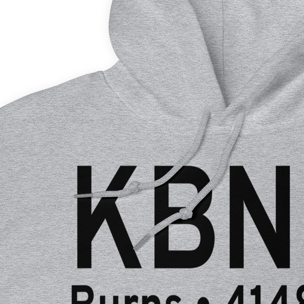 Burns Municipal Airport (KBNO) ICAO Hoodie Sweatshirt 