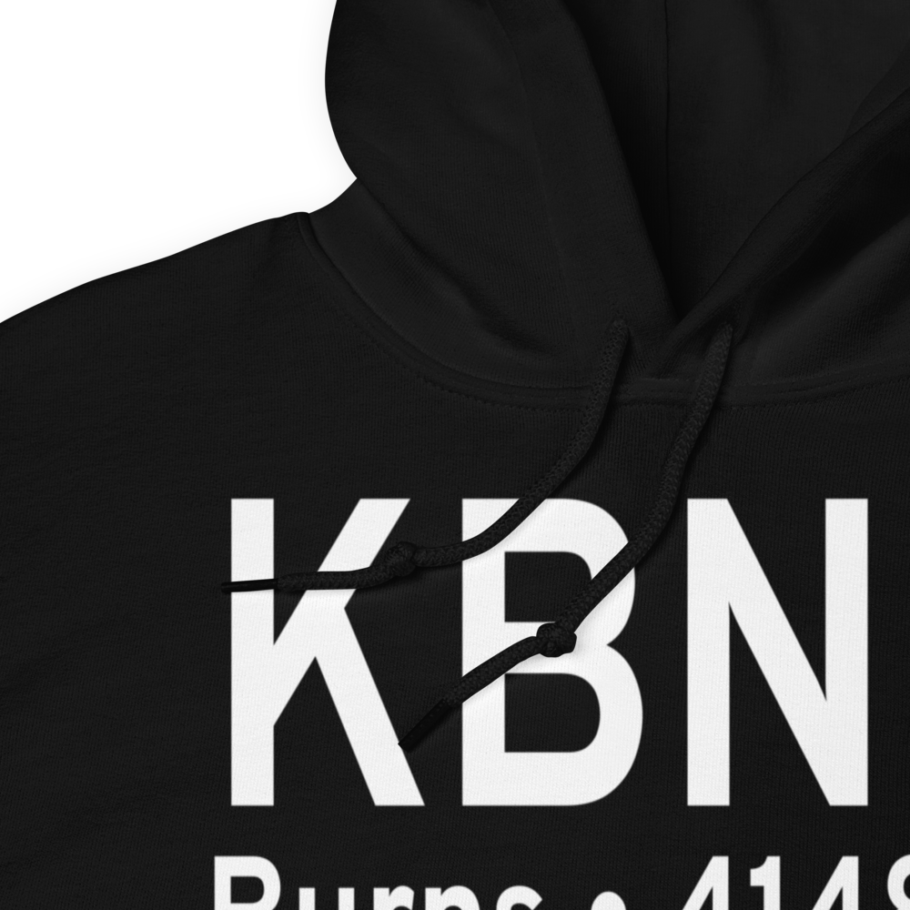 Burns Municipal Airport (KBNO) ICAO Hoodie Sweatshirt 
