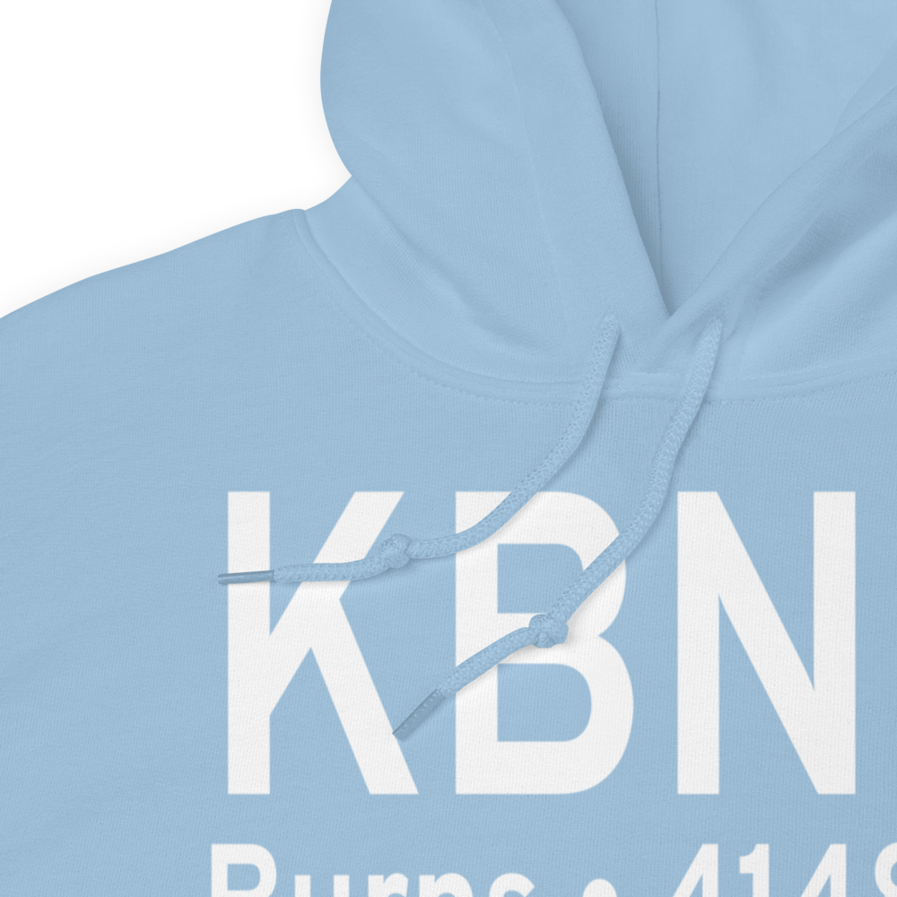 Burns Municipal Airport (KBNO) ICAO Hoodie Sweatshirt 