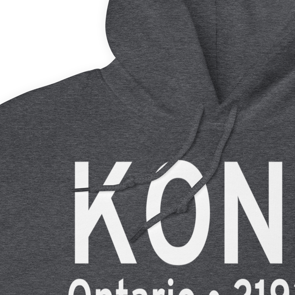 Ontario Municipal Airport (KONO) ICAO Hoodie Sweatshirt 