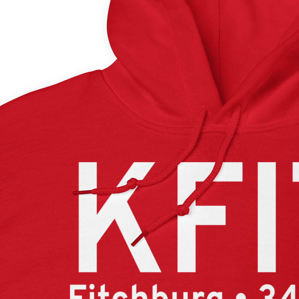 Fitchburg Municipal Airport (KFIT) ICAO Hoodie Sweatshirt 