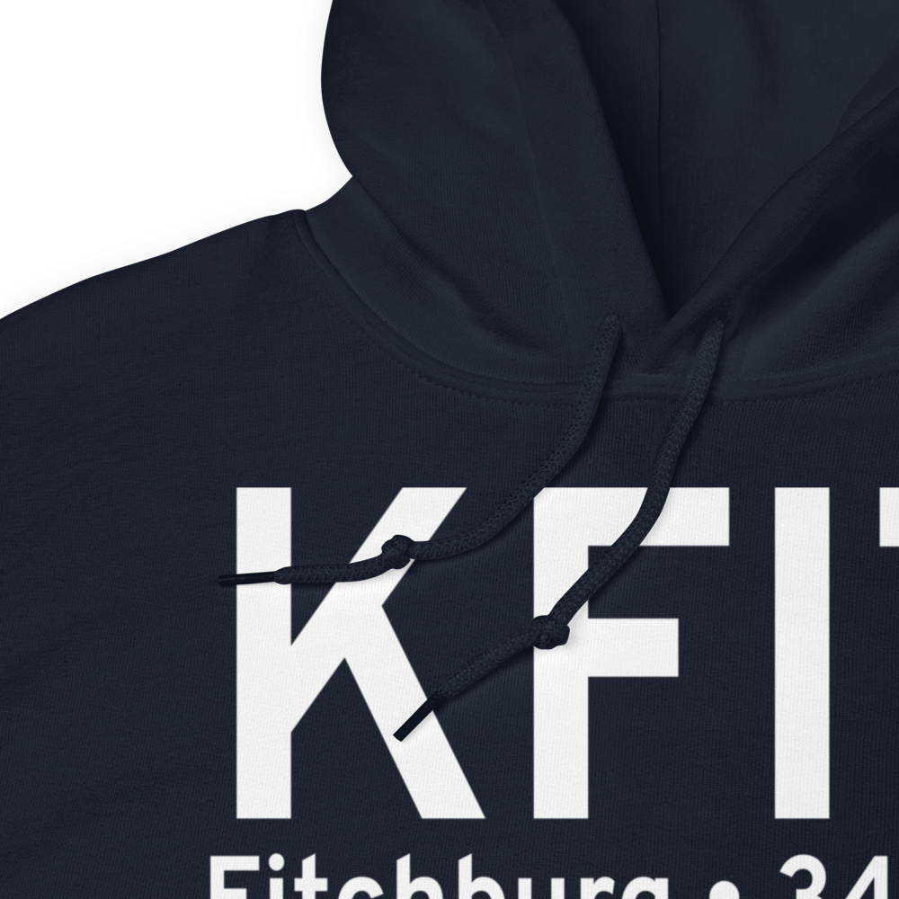 Fitchburg Municipal Airport (KFIT) ICAO Hoodie Sweatshirt 