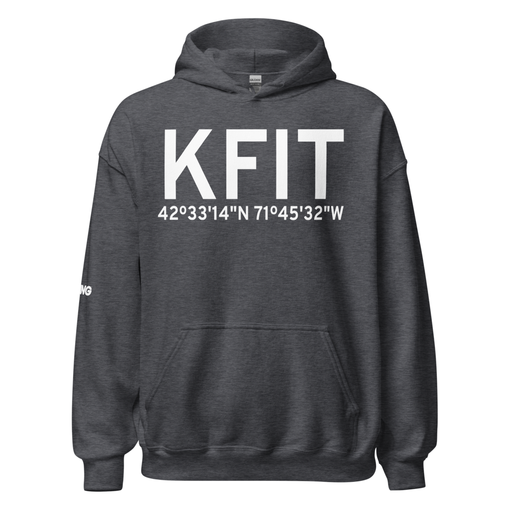 Fitchburg Municipal Airport (KFIT) ICAO Hoodie Sweatshirt 