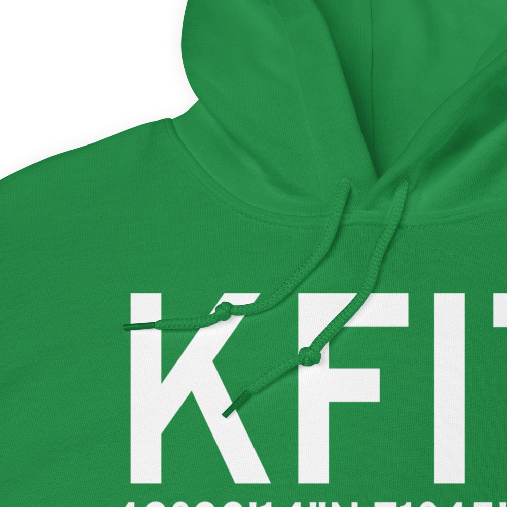 Fitchburg Municipal Airport (KFIT) ICAO Hoodie Sweatshirt 
