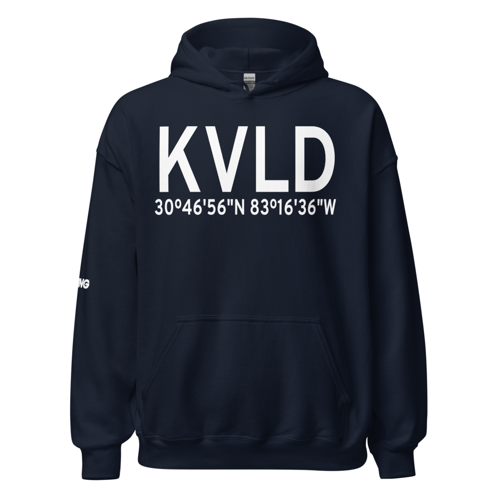 Valdosta Regional Airport (KVLD) ICAO Hoodie Sweatshirt 