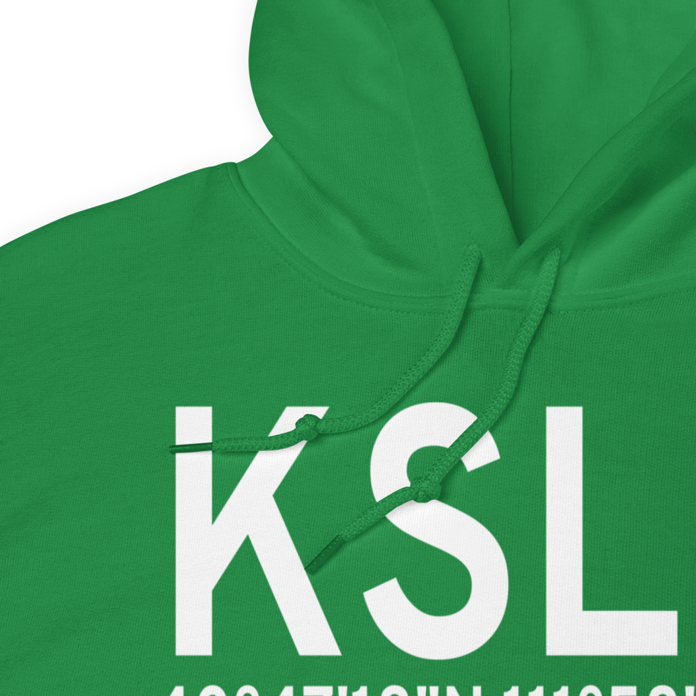 Salt Lake City International Airport (KSLC) ICAO Hoodie Sweatshirt 