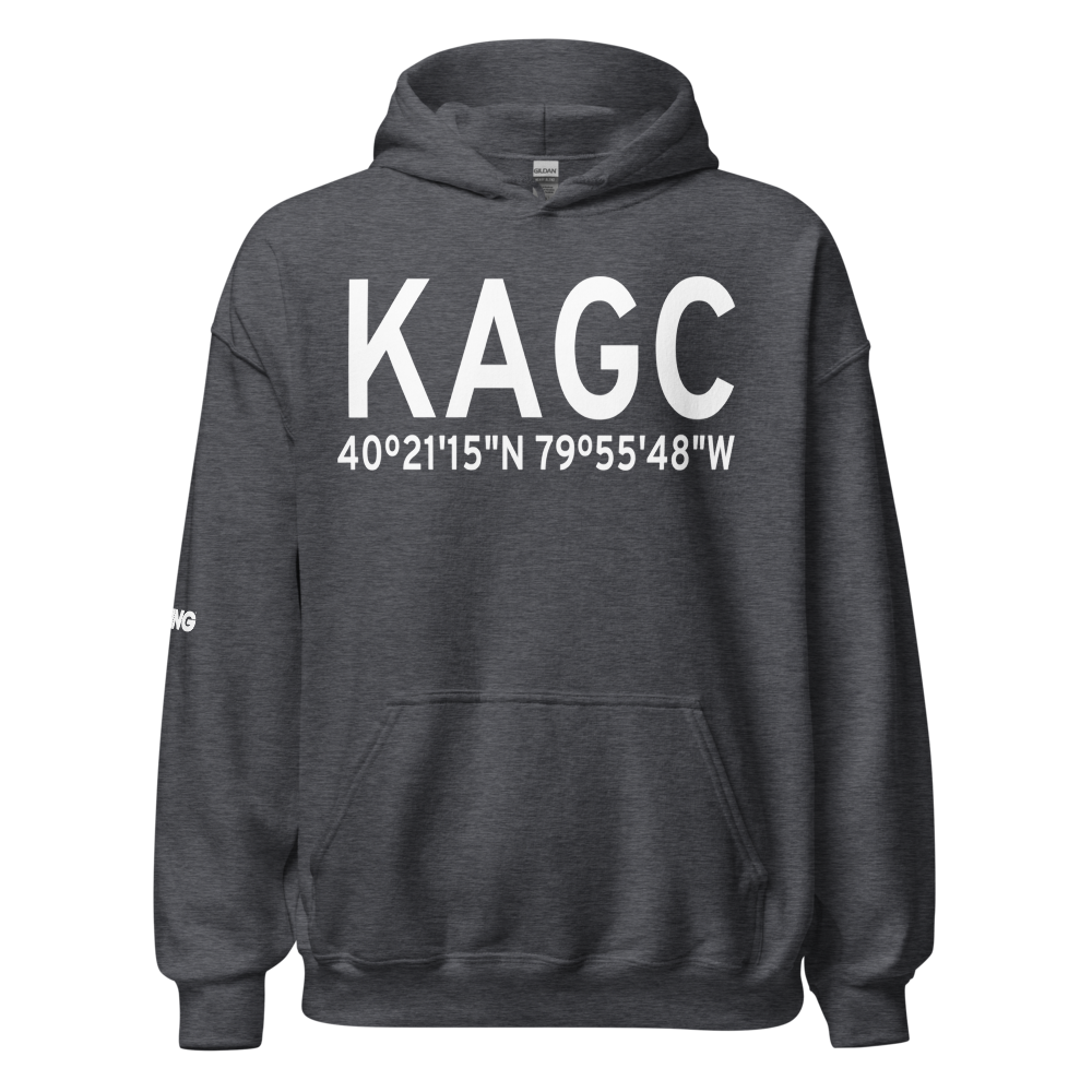 Allegheny County Airport (KAGC) ICAO Hoodie Sweatshirt 