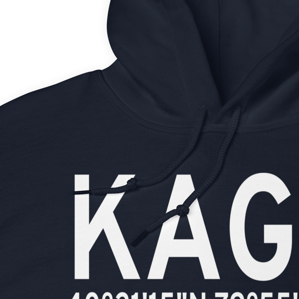 Allegheny County Airport (KAGC) ICAO Hoodie Sweatshirt 