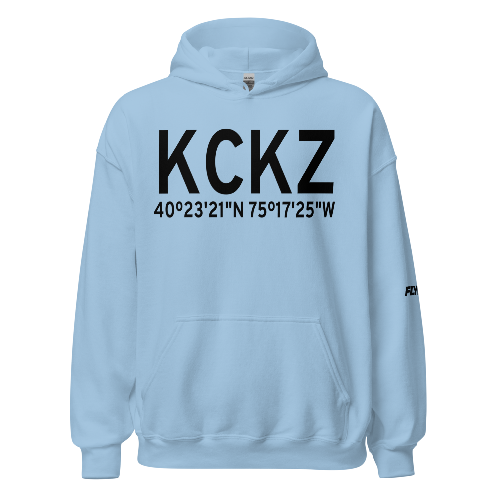 Pennridge Airport (KCKZ) ICAO Hoodie Sweatshirt 