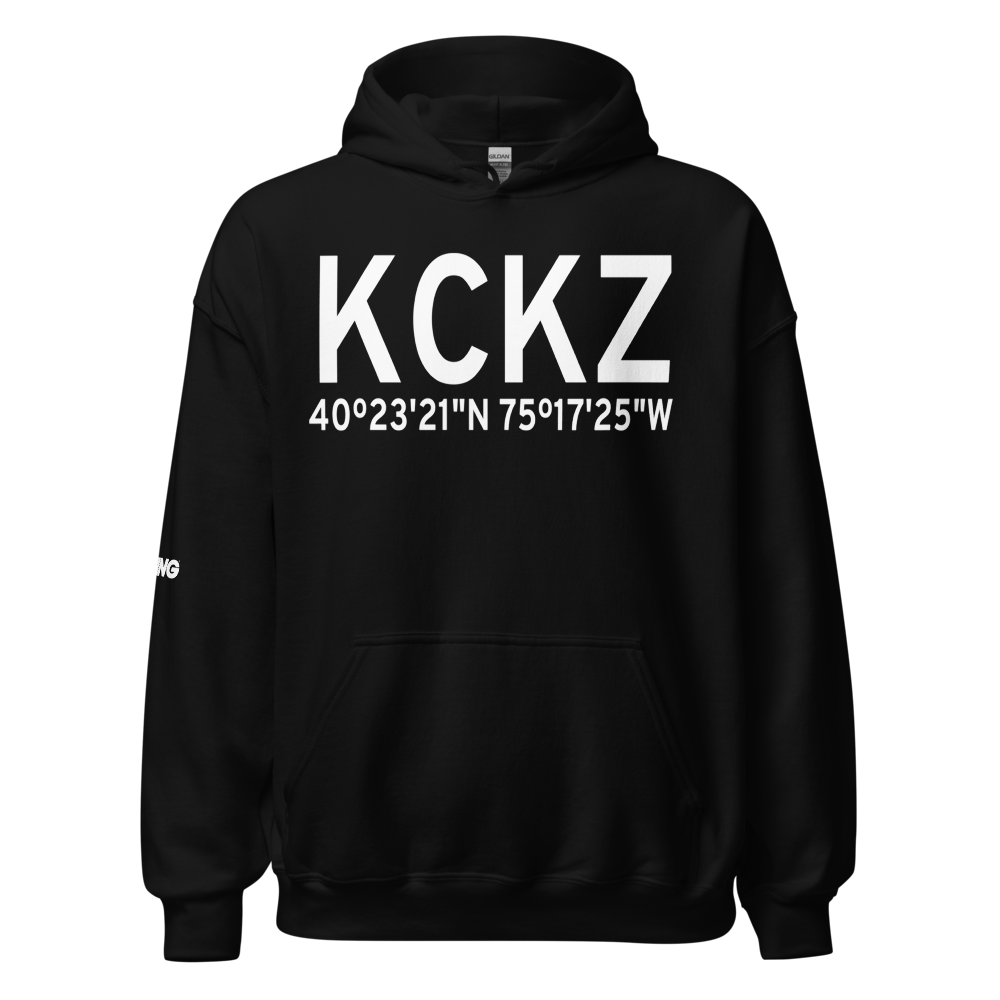 Pennridge Airport (KCKZ) ICAO Hoodie Sweatshirt 