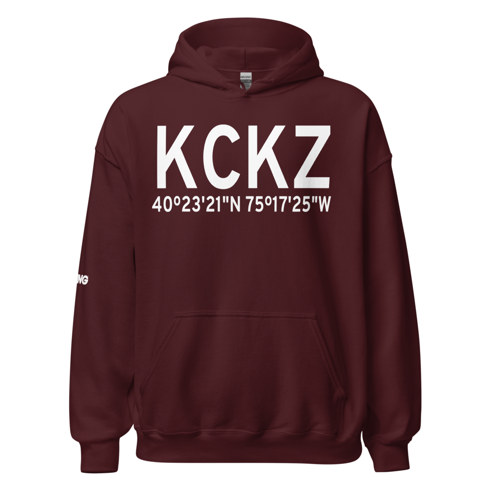Pennridge Airport (KCKZ) ICAO Hoodie Sweatshirt 