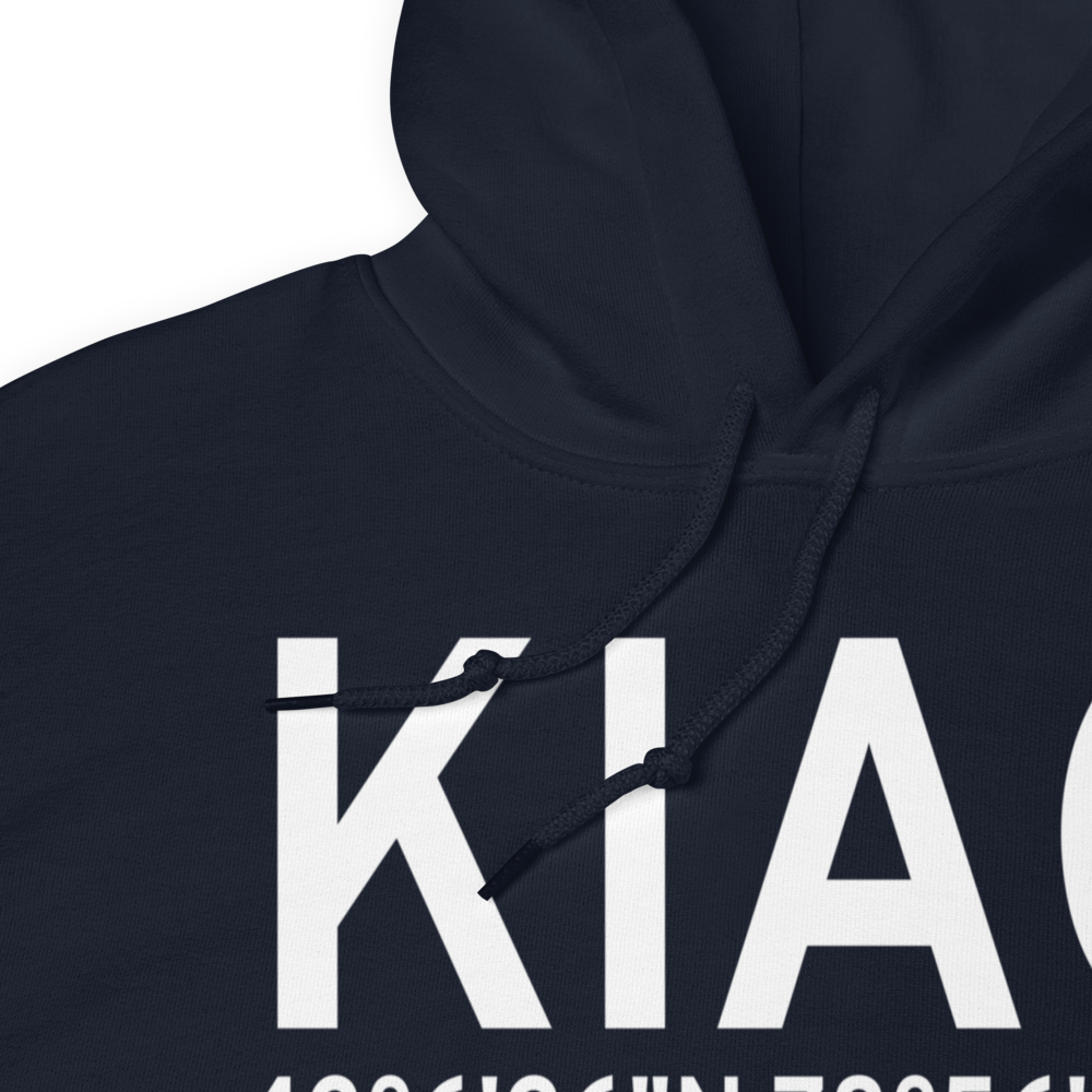 Niagara Falls International Airport (KIAG) ICAO Hoodie Sweatshirt 