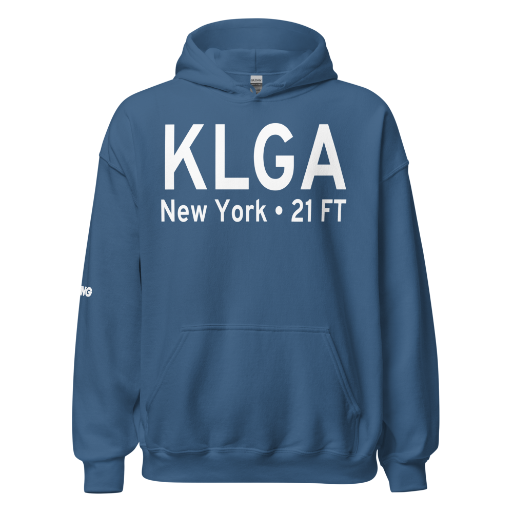 La Guardia Airport (KLGA) ICAO Hoodie Sweatshirt 
