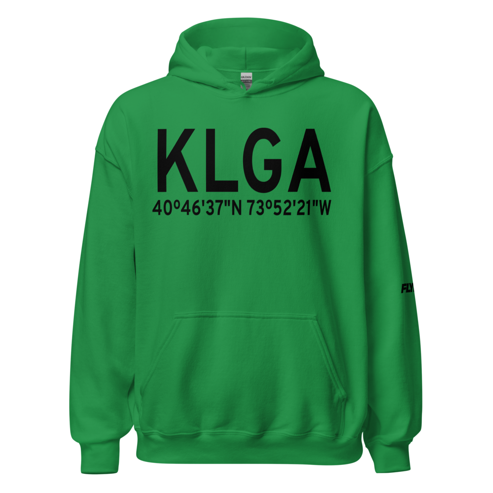 La Guardia Airport (KLGA) ICAO Hoodie Sweatshirt 