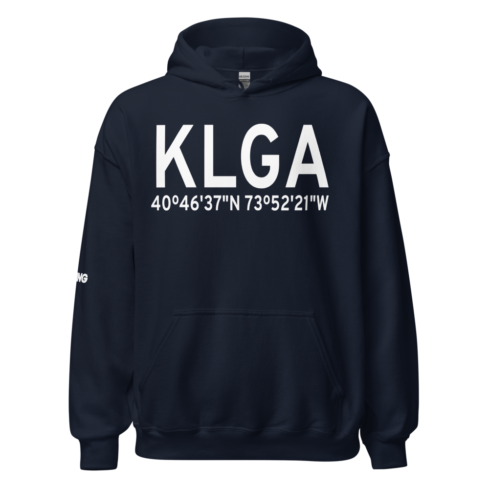 La Guardia Airport (KLGA) ICAO Hoodie Sweatshirt 