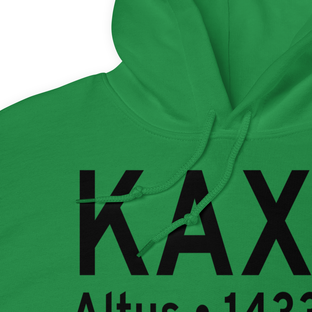 Altus Quartz Mountain Regional Airport (KAXS) ICAO Hoodie Sweatshirt 