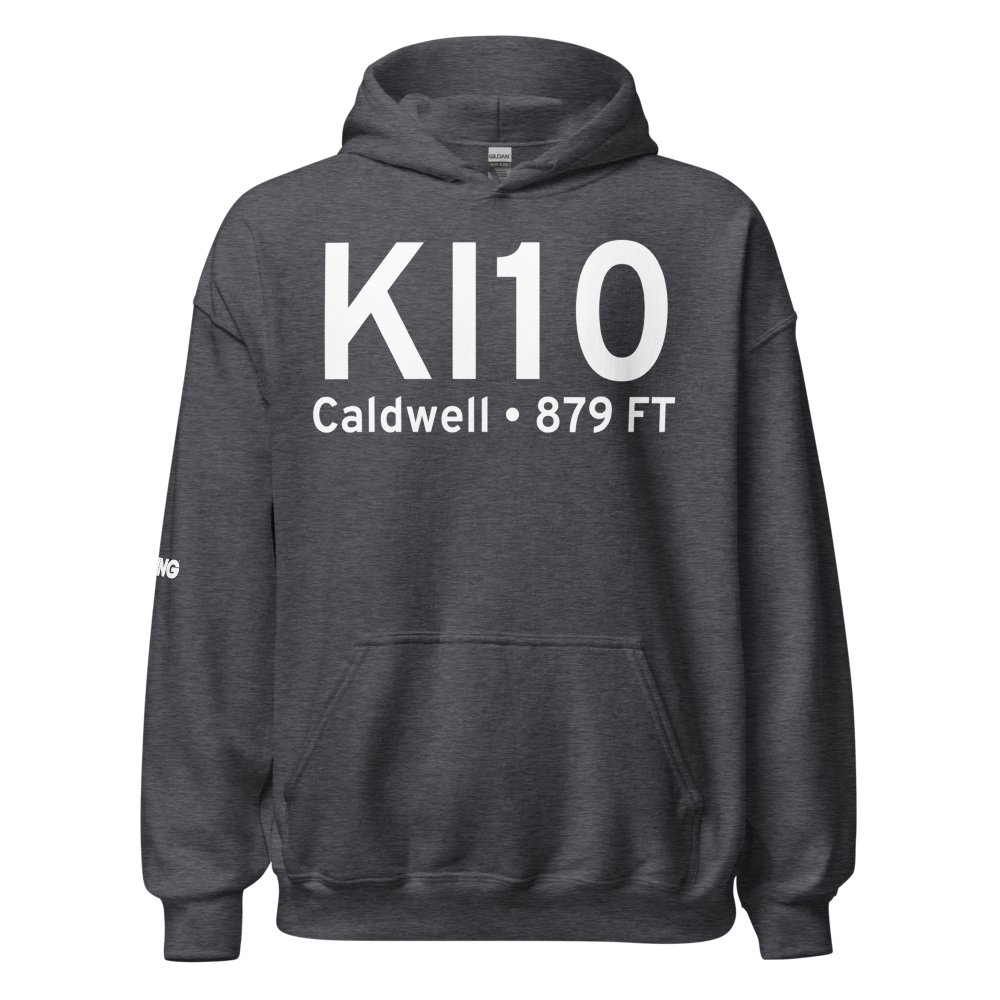 Noble County Airport (KI10) ICAO Hoodie Sweatshirt 