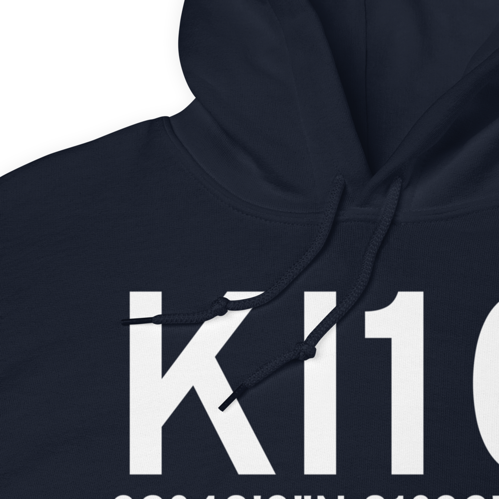 Noble County Airport (KI10) ICAO Hoodie Sweatshirt 